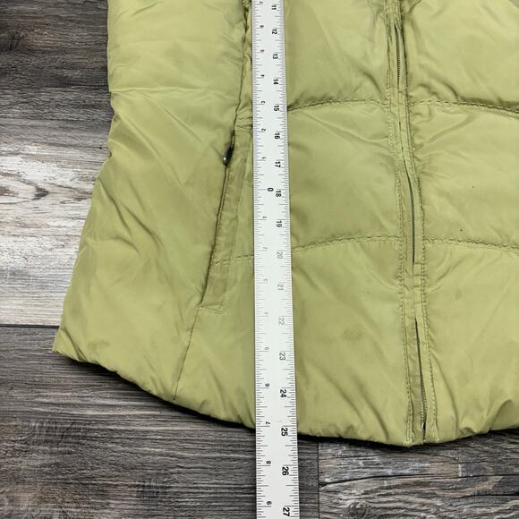 Eddie Bauer Green Mens M Premium Goose Down‎ Puffer Quilted Ski Jacket Vest - Picture 9 of 13